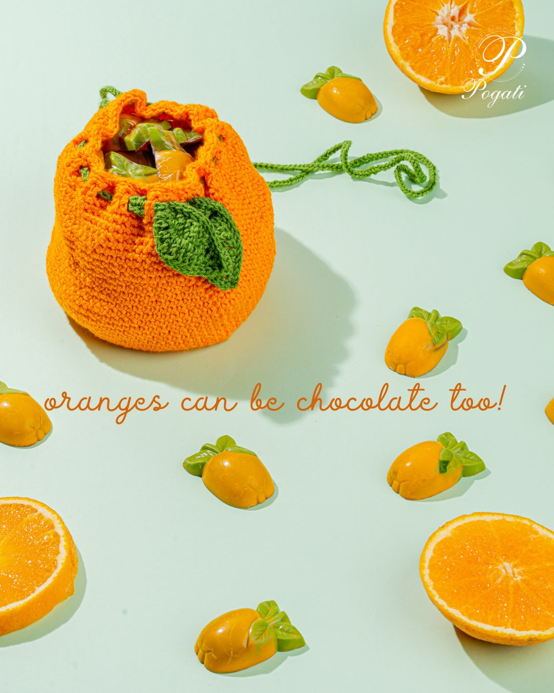 Orange Crochet Bag